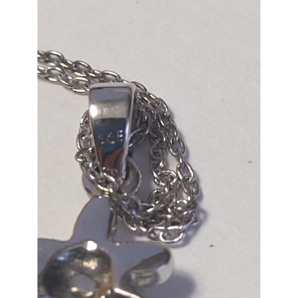 Women's 17" Sterling Silver Necklace & Pendant Purple Amethyst NEW - Picture 4 of 13